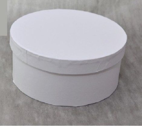 Papír doboz 1db-os fehér  17cm 2db/csomag