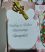 Papír tasak rosegold+üdvözlő kártyával+szalaggal Boldog békés karácsonyi ünnepeket felírattal rénszarvas 18,3x11,7x7,4cm 10db/csomag