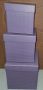   Papír doboz 3db-os kocka lila, fehér pöttyel, müa.betétes 16x16x16cm, 14,5x14,5x14,5cm, 13x13x13cm