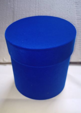Papír doboz kékplüss borítással 1db-os 15x15cm