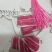Ballagási betűző fa ülő csaj 4db/csomag pink-ezüst szalag ruha
